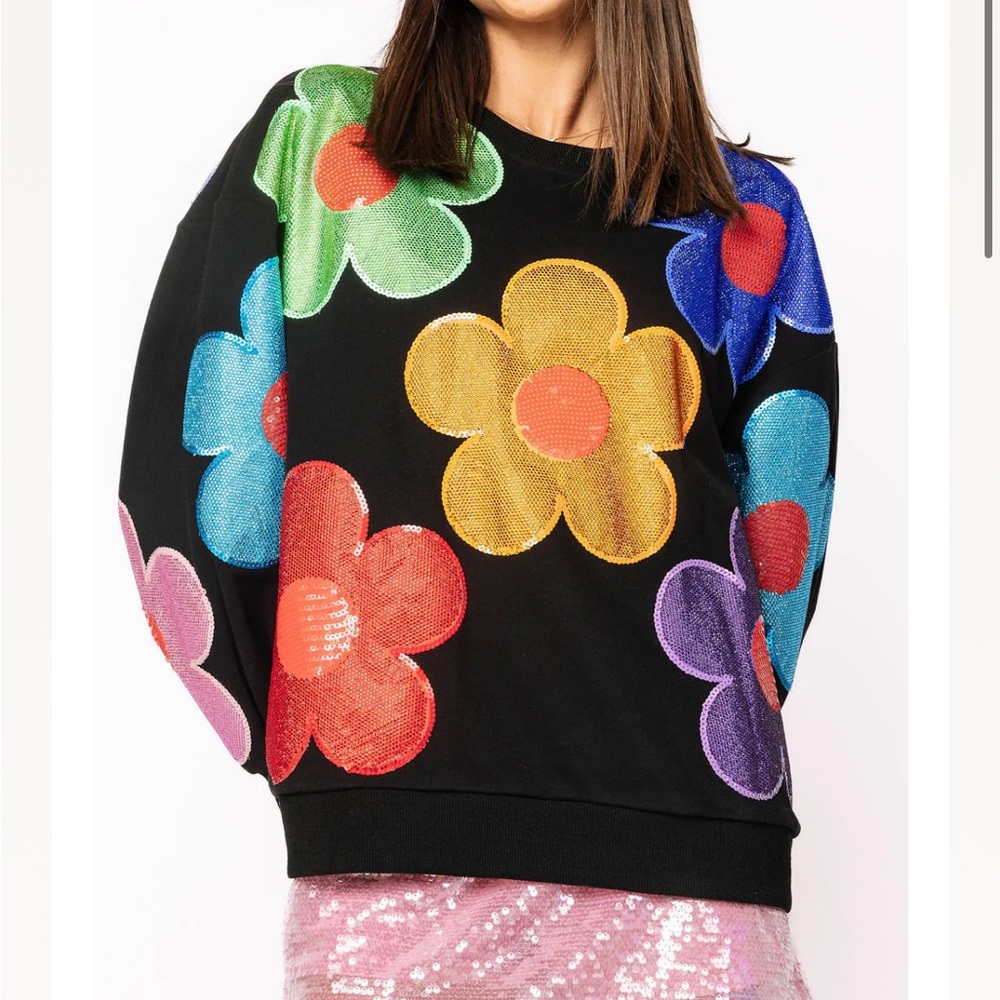 Queen of Sparkles Sequin Sweatshirt XS